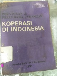Image of Peraturan & Perundangan Undangan Koperasi Di Indonesia