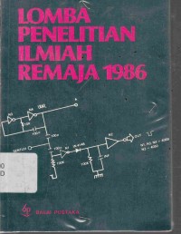 Image of Lomba Penelitian Ilmiah Remaja 1986