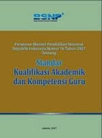 Image of Standar Kualifikasi Akademik dan Kompetensi Guru