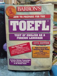 Image of BARRON's How to Prepare For The TOEFL