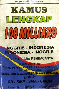 Image of Kamus Lengkap 100 Miliard Inggris-Indonesia Indonesia-Inggris