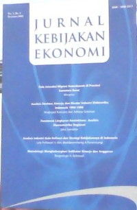 Image of Jurnal Kebijakan Ekonomi