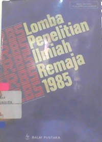 Image of Lomba Penelitian Ilmiah Remaja 1985