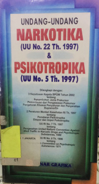 Image of UNDANG-UNDANG NARKOTIKA DAN PSIKOTROPIKA