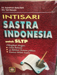 Image of INTISARI SASTRA INDONESIA