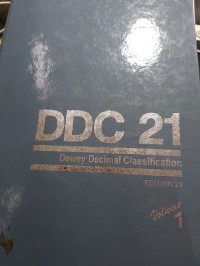 Image of DDC 21 DEWEY DECIMAL CLASSIFICATION