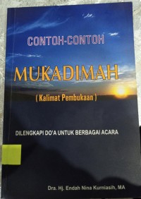 Image of CONTOH-CONTOH MUKADIMAH (Kalimat Pembukaan) DILENGKAPI DO'A UNTUK BERBAGAI CARA