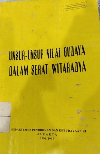 Image of Unsur- unsur Nilai Budaya dalam Serat Witaradya