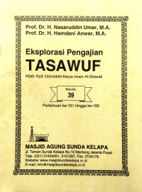 Image of Eksplorasi Pengajian Tasawuf Kitab Ihya Ulumiddin Karya Imam Al-Ghazali