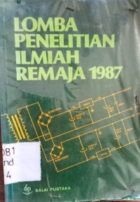 Image of Lomba Penelitian Ilmiah Remaja 1987