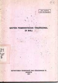 Image of Sistem Pemerintahan Tradisional di Bali