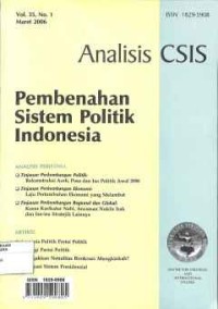 Image of Analisis CSIS - Pembenahan Sistem Politik Indonesia