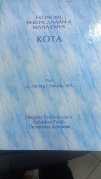 Image of EKONOMI, PERENCANAAN & MANAJEMEN KOTA