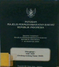 Image of PUTUSAN MAJELIS PERMUSYAWARATAN RAKYAT RI