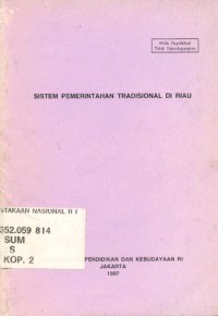 Image of Sistem Pemerintahan Tradisional di Riau