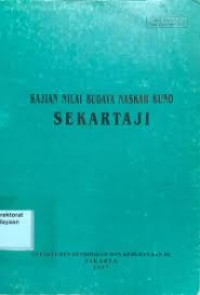 Image of Kajian Nilai Budaya Naskah Kuno Sekartaji
