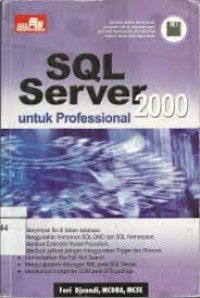 Image of SQL Server 2000 Untuk Profesional